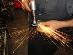 grinding a transmission gear